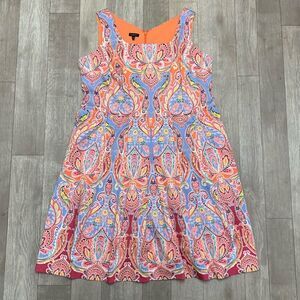 Talbots Multicolor Paisley Dress